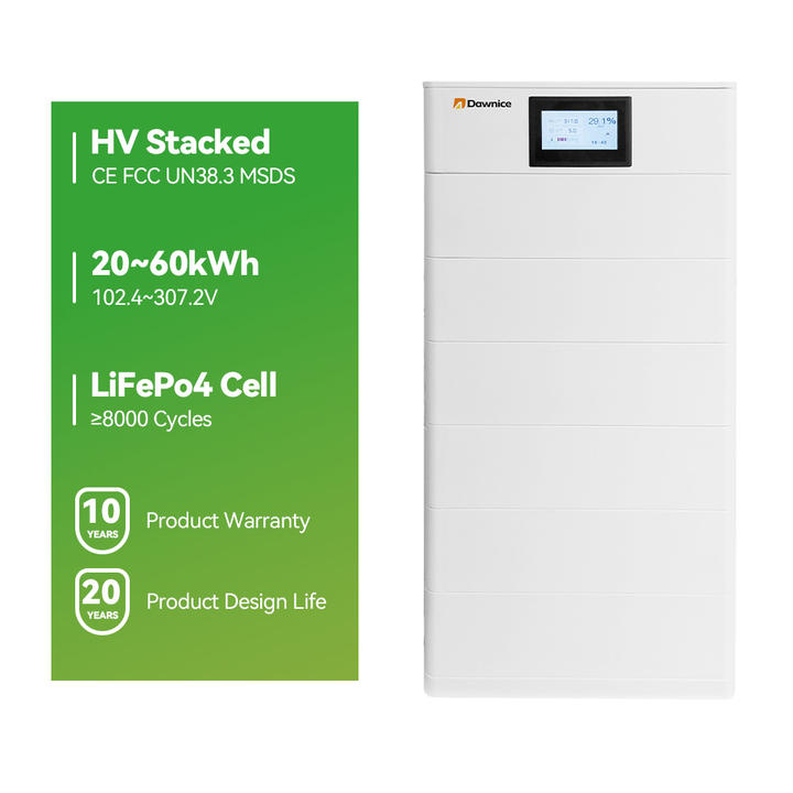 10kWh 20 kWh 40 kWh 60kWh High Voltage Lifepo4 Lithium Solar Battery Stacked Home Energy Storage System Private Label Manufacturing