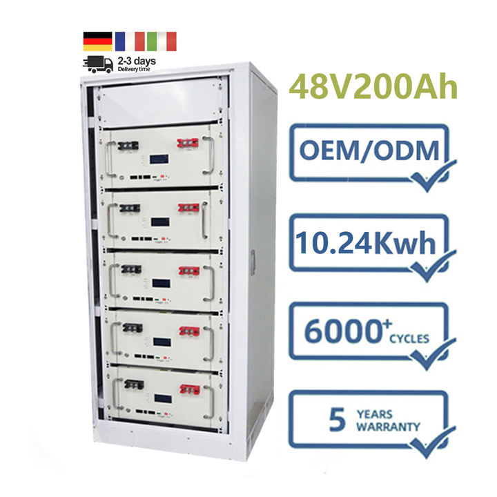 10kwh 20kwh 40kwh 50kwh 30 Kwh 48V Rack-mounted Server Lifepo4 Rack Mounted Lithium Solar Energy Storage Battery Cabinet