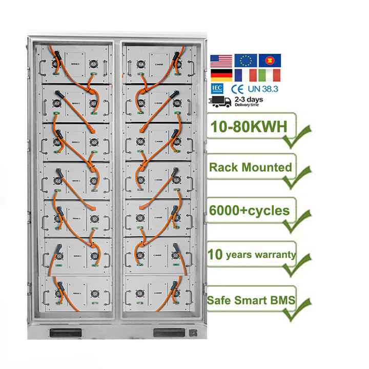 15kwh 30 kwh 30kw 35kwh 40 kwh 50kva 48 volt rack lifepo4 lithium battery solar storage pack for solar system