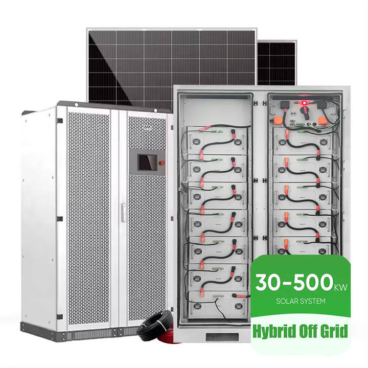 200kw Solar Power System Off Grid Hybrid Solar System Kit all in one ESS cabinet LiFePO4 battery OEM/ODM