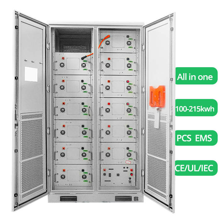 200kwh Lifepo4 Power Supply with Controls System Grade Cells OEM ODM outdoor energy storage cabinet for solar system