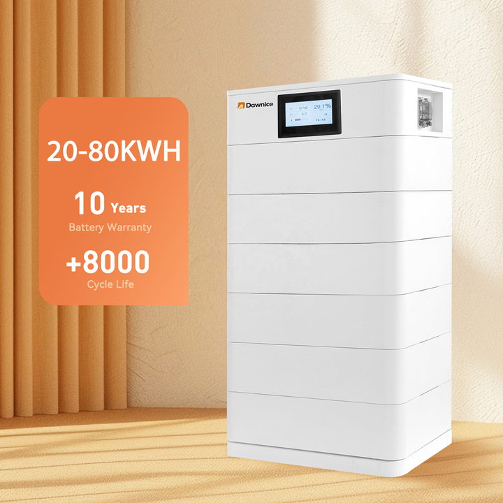 20kwh 30kwh 40kwh Lifepo4 Stacked Batteries High Voltage 200Ah 300Ah Lithium Ion Home Energy Storage Battery