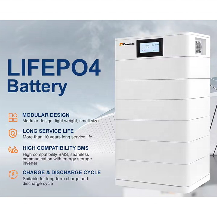 30kWh Stackable Lithium Battery Home Lifepo4 Pack Solar Lifepo4 Batteries Lifepo4 European Warehouse Home Energy Storage