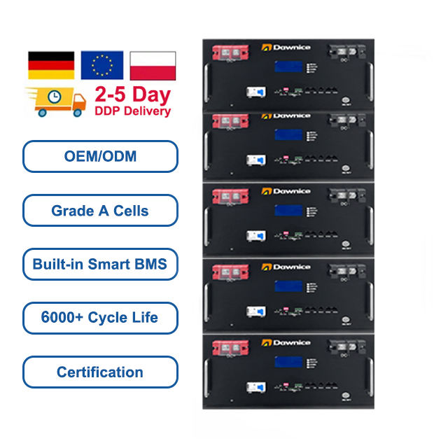 40kw 80kwh High Voltage Lithium Ion Battery 100ah  200ah 300ah Rack Mounted Lifepo4 Batterie For Solar System