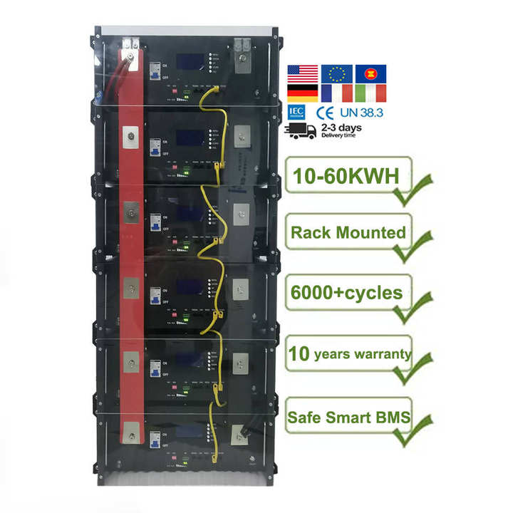 48v 51.2v 10kwh 200ah packs Backup Energy Storage Rechargeable Lifepo4 Rack Mount Lithium Ion Batteries Solar Battery Contract Manufacturing Hub