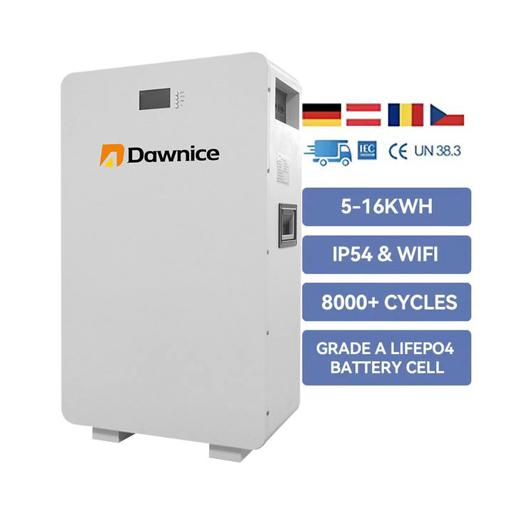 5kWh 10kWh 15kWh 48V 100ah 150Ah 200Ah Lifepo4 Home Wall Mounted Lithium Ion Battery Solar Energy Storage Powerwall Supplier Wholesale