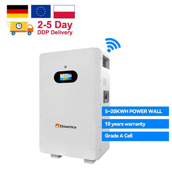 5kw 10kw 15kw Wall Mounted Grade A 5Kwh 10 Kwh 15 Kwh 280ah 300ah Lipo4 Batterie Home Solar Battery Pack