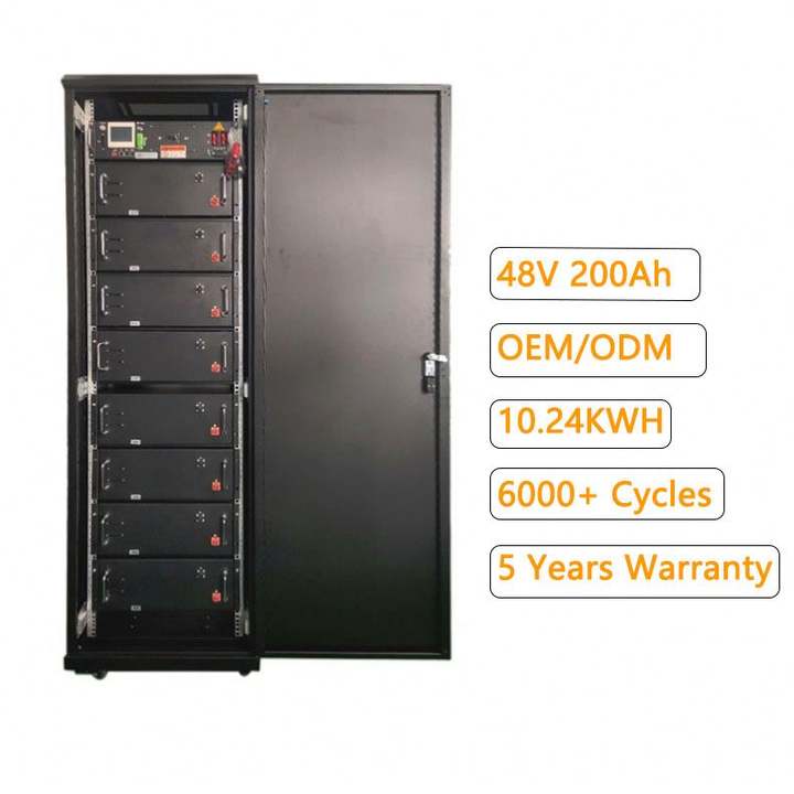 5kw 10kw Solar Energy Storage Battery High Voltage Rack Mounted Packs Lithium Ion Batteries 50ah 200ah 48v 100ah Lifepo4 Battery