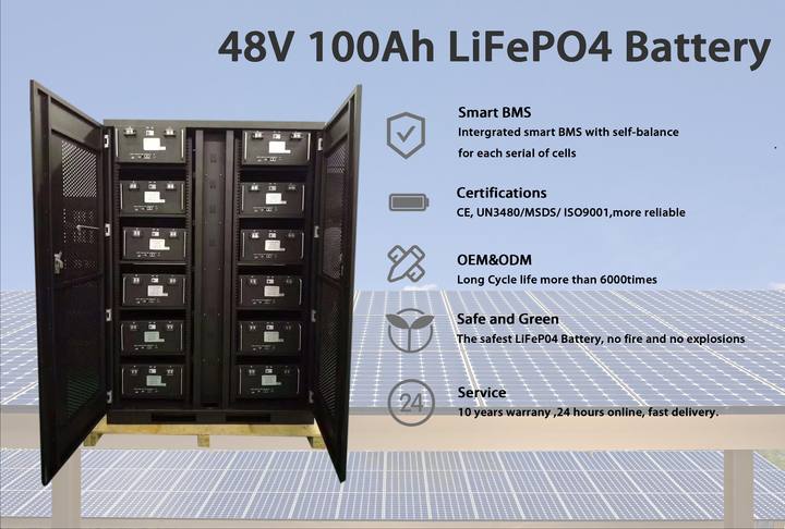 5kw 10kw Solar Energy Storage Battery High Voltage Rack Mounted Packs Lithium Ion Batteries 50ah 200ah 48v 100ah Lifepo4 Battery