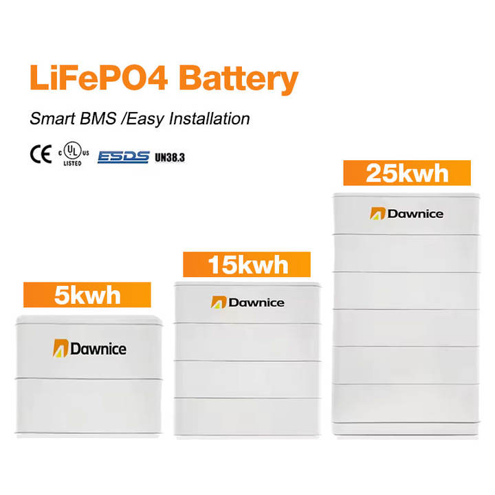 6000 Cycles 51.2V 15KWH Lithium Iron Phosphate 48V 100AH LiFePO4 Battery stacked Solar Energy Storage Battery Industrial Supplier