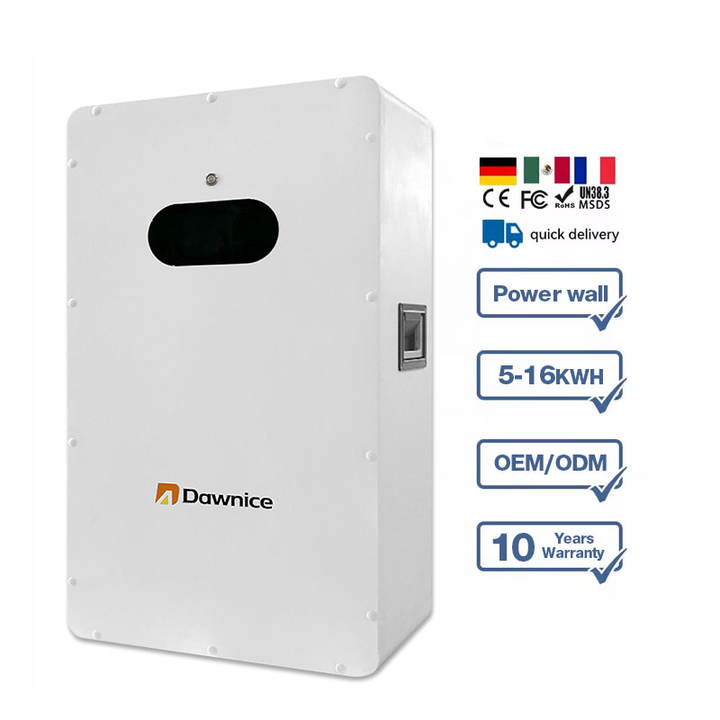 8000 Cycles Powerwall 5Kwh 10Kwh 100Ah Power Wall Home Energy Storage Battery Wall-Mounted Power