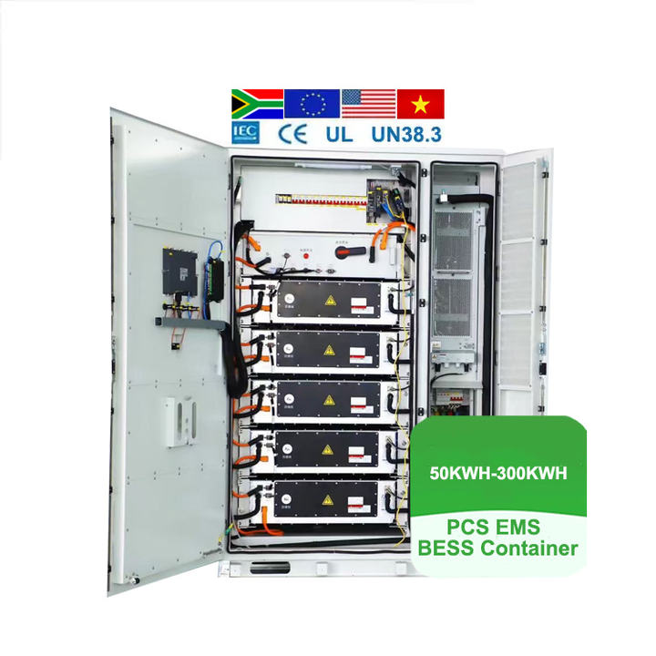 All in one industrial mobile power pv 200kwh  lifepo4 pack battery energy storage system 200 kwh for solar power system