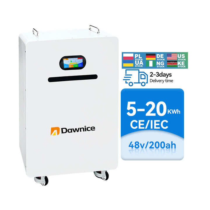 Battery Lifepo4 Wall Mounted Lithium Battery 10Kwh 48V 51.2V 100Ah 200Ah 10Kw Solar Power Wall Powerwall Battery Eu Stock Production Facility
