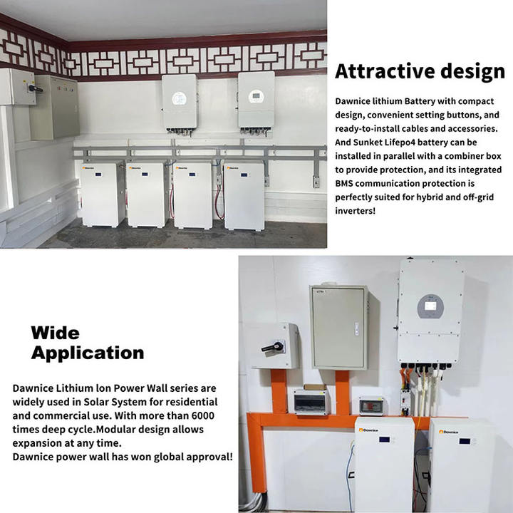 Best Selling Powerwall 10kwh Batteries 51.2v 200ah 280ah 100ah Wall Mounted Home 48v 5kwh Solar Energy Storage Lifepo4 Battery Direct from Factory