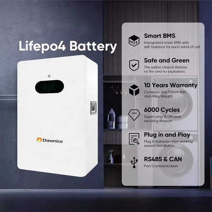 Best selling lifepo4 powerwall lithium 5kw solar power system with batteries Eu stock solar battery residential energy storage Factory Pricing Export