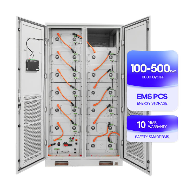 Custom 100kW 93kWh Industry Commercial Lithium-ion Battery Liquid Cooled Container Battery Energy Storage Solar Energy System