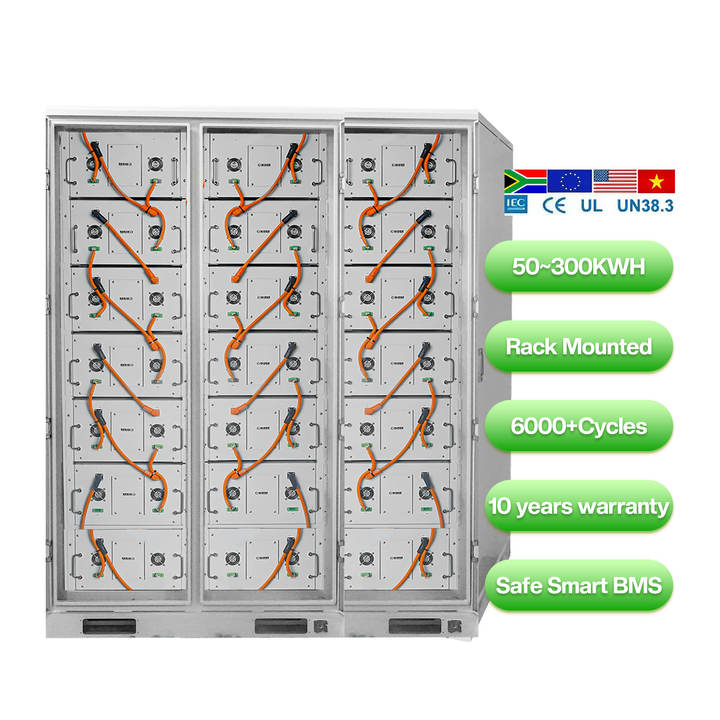 Customized Ess Storage solar lifepo4 batteries container 215kwh 372kwh 1Mwh solar industry power system Mass Production Wholesale
