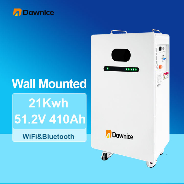 Dawnice 10 Years Warranty Rechargeable Battery 51.2V 400AH Solar System For Wall Mounted 10kw 20Kwh Home Energy Storage Battery Export Factory