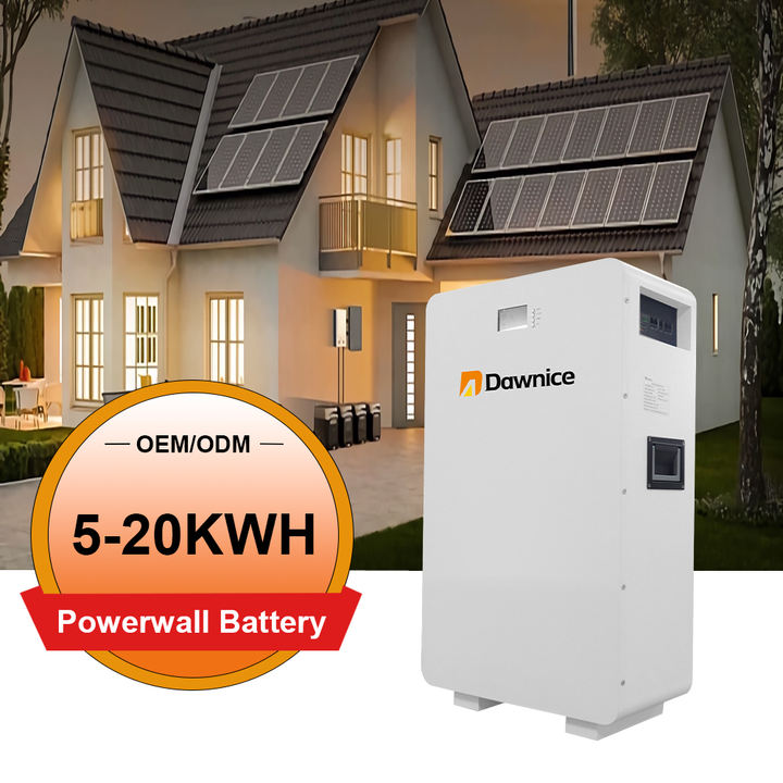Dawnice 10 years warranty 51.2v 100ah 200ah 300ah 48v 10kwh 15kwh Lifepo4 Solar Lithium Ion Power Wall Mounted 5kwh Battery Pack B2B Factory Pricing Supplier