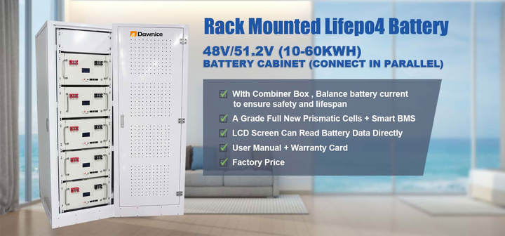 Dawnice 10Kwh 200Ah 48V Lifepo 48V Akku 10Kw Lifepo4 Batterie Energy Storage System Container Lithium Battery