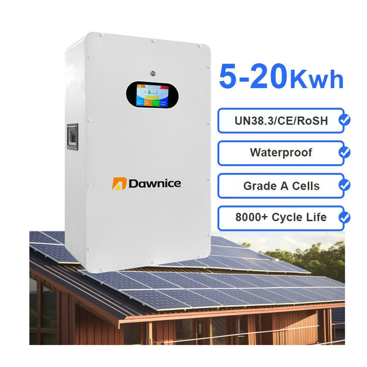 Dawnice 10kw 15kwh 20kwh Solar Power Storage Wall Lithium Battery 200ah 5 Kva Solar System Energy Lifepo4