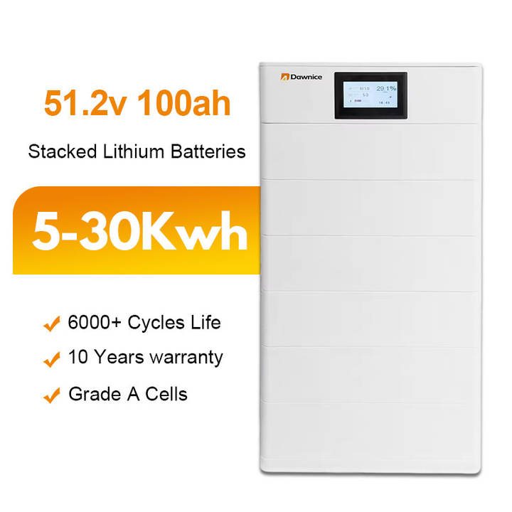 Dawnice 10kwh 20kwh 30kwh hv stacked battery lithium bateria stacked battery for Household blackout supply ODM Manufacturing