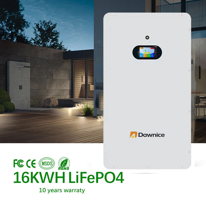 Dawnice 15KWH Home Solar Energy Storage Battery 51.2v Lifepo4 Wall Mounted 5kwh Powerwall Rechargeable 300ah Lithium ion Battery Wholesale Factory Bulk Orders