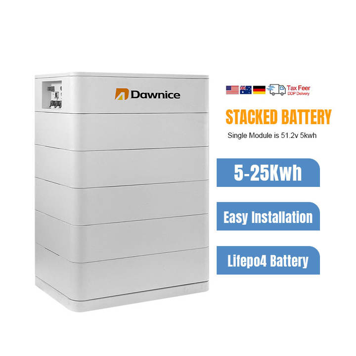 Dawnice 200ah 300ah  25kwh 10kWh 15kWh Stacked lifepo4 battery pack battery home use energy storage Discount Factory Services