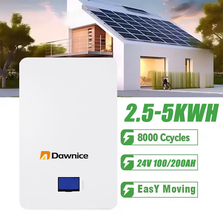 Dawnice 25.6v 24v lifepo4 battery power wall battery supply 120a 5kw 2500w lifepo4 24 v 24v lithium battery Quality Manufacturing Direct