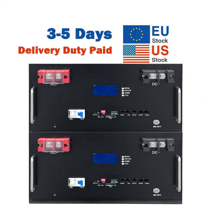 Dawnice 48V 100Ah LiFePO4 Battery Pack 51.2V 200Ah OEM Energy Storage System 10KWh 30 Kw 40KWh 50KWh solar batteries deep cycle Wholesale Supplier
