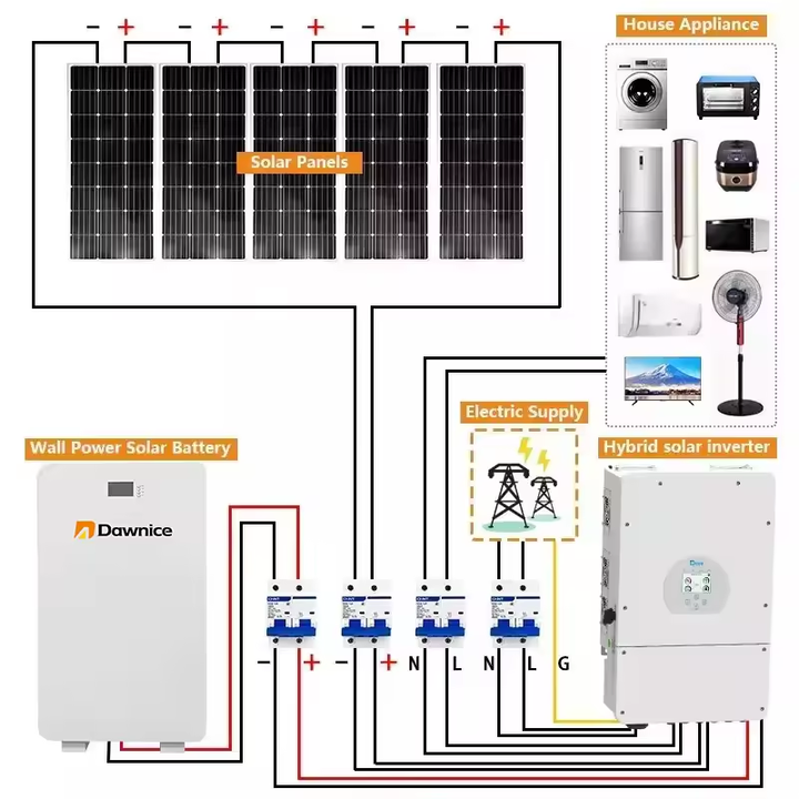 Dawnice 48V 100ah 200ah 5kwh 10kwh sodium ion sodium-ion lithium battery sodium-ion-battery batterie de power wall for ESS Export Factory Supplier
