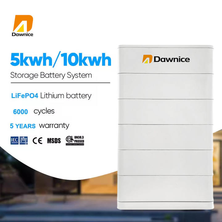 Dawnice 48V 200Ah Solar Battery Pack 10kwh Energy Storage System 48V Stackable LiFePO4 Battery China Industrial Supplier Services