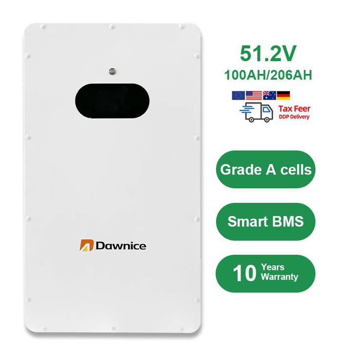 Dawnice 48V 51.2V 5KWH 15KW Power Wall Box Home Powerwall Energy Storage Battery Contract Manufacturing Hub