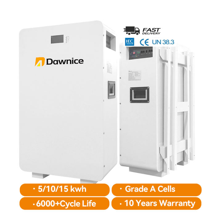 Dawnice 48V 51.2v 100Ah 200Ah Lifepo4 Battery Deep Cycle 5kwh 10kwh 20kwh Lithium Ion Battery Import Wholesale