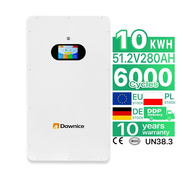 Dawnice 48v 200AH 100AH with High performance BMS Powerwall Battery LifePo4 for Solar Energy System