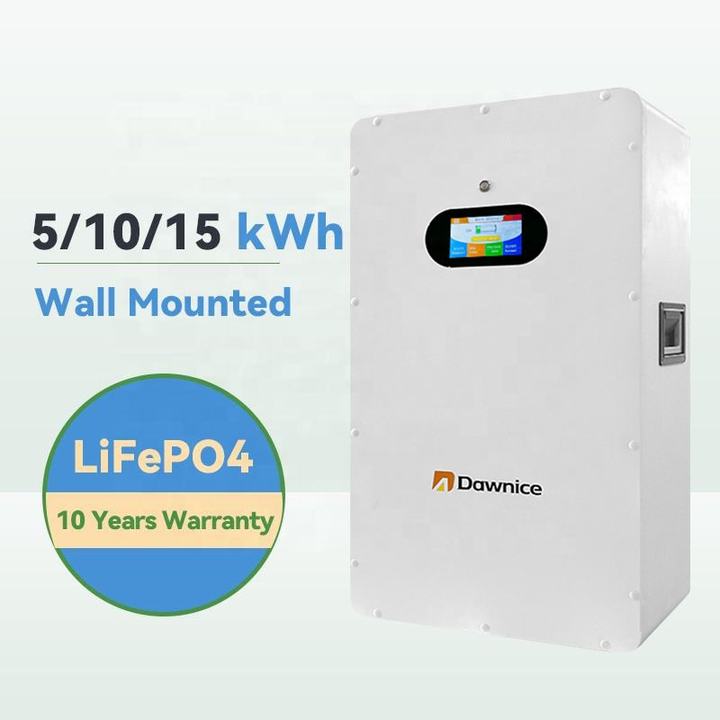 Dawnice 5 Kwh Wall-Mounted 48V Lifepo4 100Ah 200Ah Lithium Battery Pack for Solar Energy System