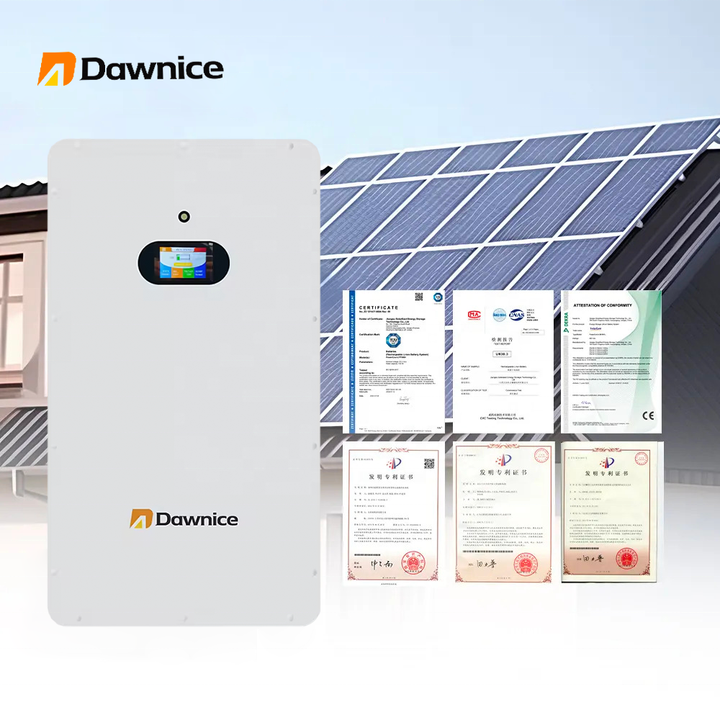 Dawnice 51.2V 5KWh 100 wall mount home solar energy storage system lithium ion batteries 48V 100Ah 200Ah Lifepo4 battery