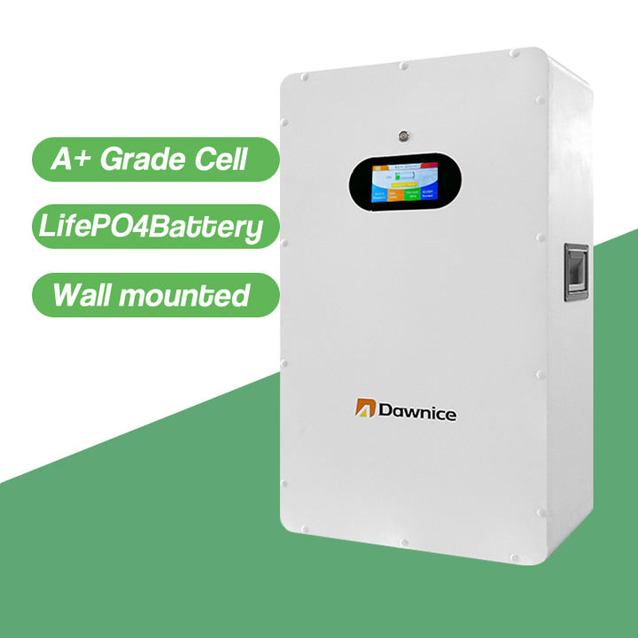 Dawnice 51.2v 5kwh 100ah Power Wall Mounted Home Energy Storage System Lfp Solar Lithium Iron Phosphate 48v Lifepo4 Battery