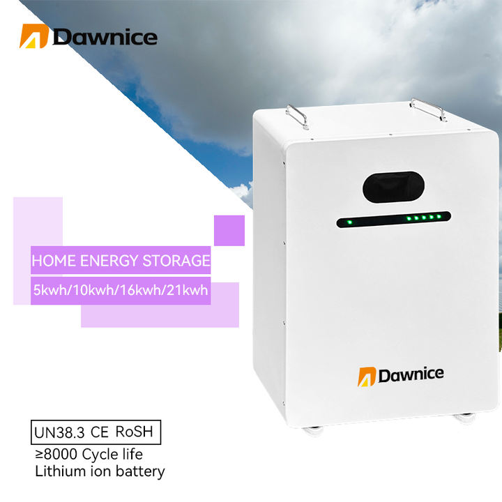 Dawnice 5Kwh 10Kwh 20Kwh 21kwh Power Wall Lithium Lifepo4 Rechargeable Home Battery 48V 51.2V 200Ah 400Ah Solar Energy Systems