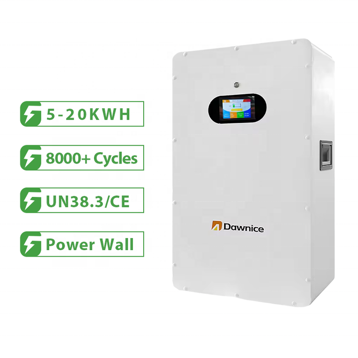 Dawnice 5kw 10kw battery 48v solar energy 50ah 100ah 200ah 400ah lithium wall battery lifepo4 pack 24 volt power wall Factory to Consumer Hub