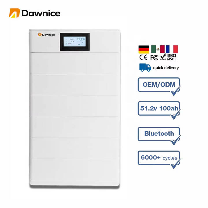 Dawnice 5kw stacked battery stacked mounted lifepo4 battery 48V portable ev stack battery China Exporter