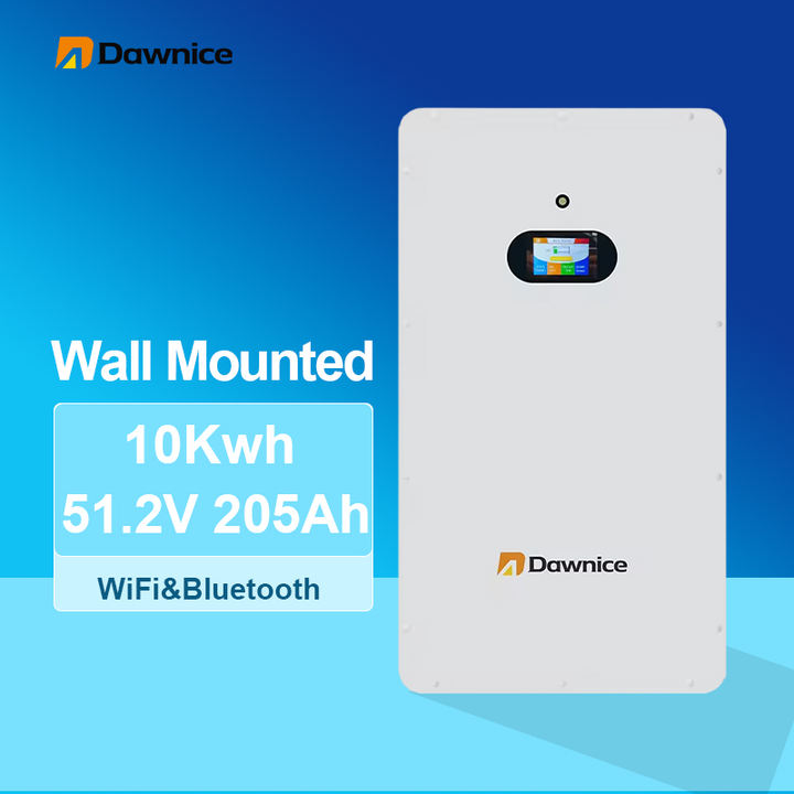 Dawnice 5kwh 10kwh 15kwh 48v 51.2v 100ah 200ah Home Lifepo4 Rechargeable Lithium Ion Battery Solar System Energy Storage Battery Factory Direct Sales