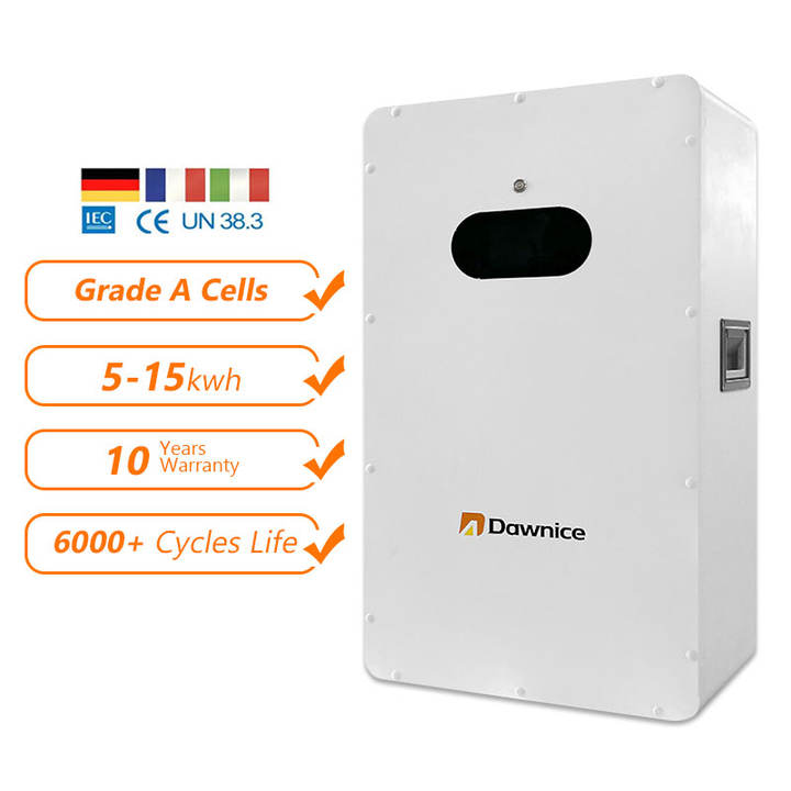 Dawnice 5kwh battery vertical lithium ion batteries 20kw 10kw 5kwh lifepo4 solar litum battery 48v 15kwh