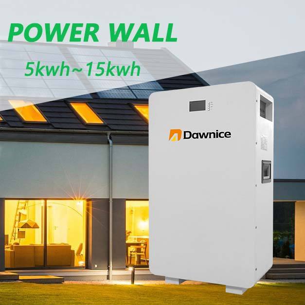 Dawnice 6000+ Cycle Off-grid Solar System 5KWh 10KWh 15KWh Lithium LifePO4 Battery 48V 51.2V 200ah 300Ah Power wall Global Manufacturing
