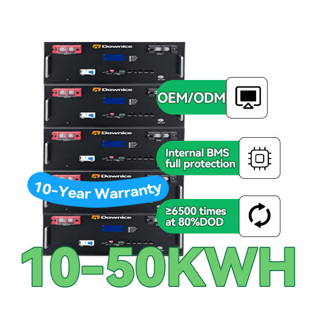 Dawnice 8000 Life Cycle 10 kw 20 kw 30 KW 40 kw 50 Kw 200ah 400ah Energy Storage Solar Battery Home Lithium Batteries Lifepo4 High-Quality Wholesale