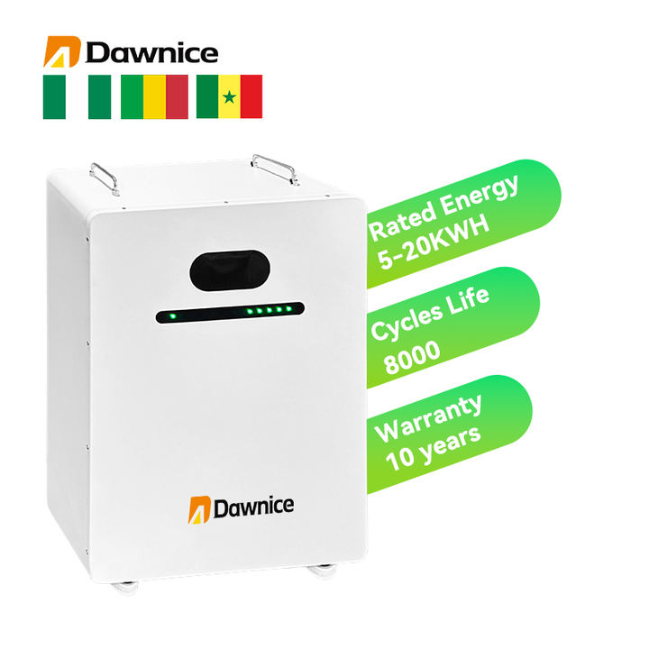 Dawnice AF Stock New High Quality Power wall LiFePo4 51.2V 10Kwh 20kwh 200Ah 400Ah Wall mounted Energy Storage Lithium Battery