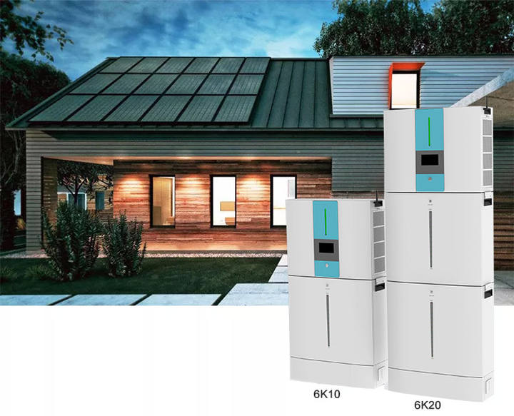 Dawnice All In One 6Kw 10Kw Solar Inverter With 20Kwh 10Kwh 48V Energy Storage Lithium Ion Battery Scalable Module Solar System