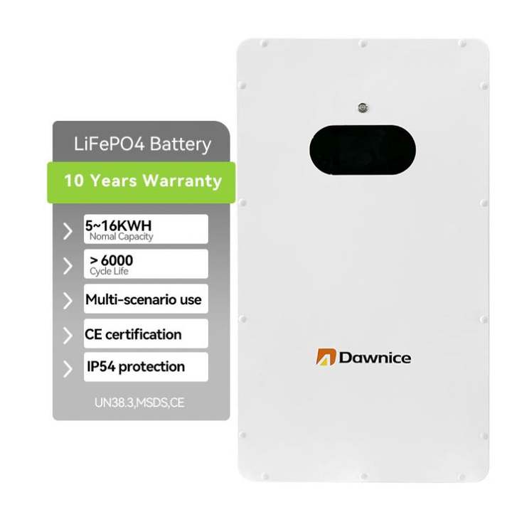 Dawnice Battery Solar Lithium 51.2v Lithium Solar Battery 48v 51.2v 100ah 5kw 15kw Lithium Iron Phosphate Lifepo4 Battery Made in China Factory