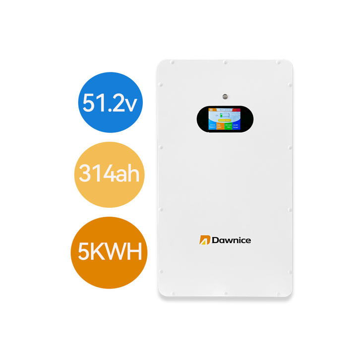 Dawnice Deep Cycle LiFePO4 Solar Lithium ion Battery 5KWH 10kwh 15kw 48v 51.2V 200ah Power Home Wall Mounted Battery Export Manufacturing Efficiency