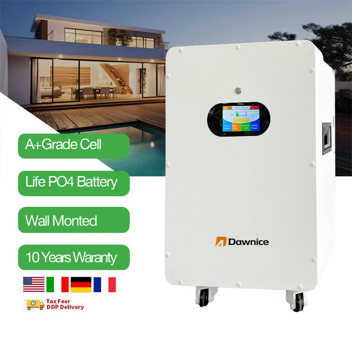 Dawnice Energy Powerwall 5kwh 10kw 48v Lithium Lifepo4 Battery Power Wall Lifepo4 51.2v Battery Powerwall Low-Cost Manufacturing